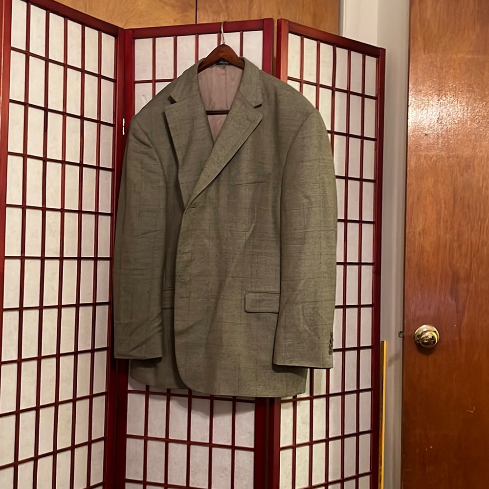 Baracuta Brown/Tan Patterned Sport Coat, 52 Regular, Dry Clean Only. 💯 Wool.